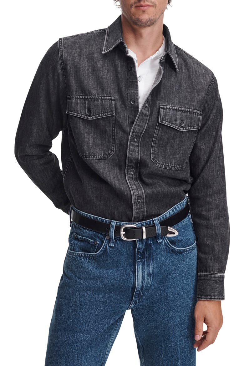 Denim CPO Shirt, Main, color, ACE