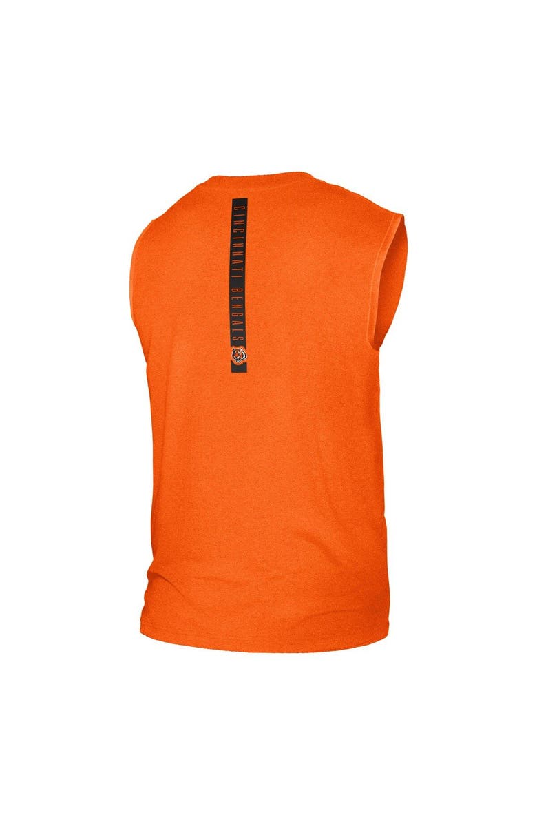 New Era Men's New Era Orange Cincinnati Bengals Team Muscle Tank Top, Alternate, color,