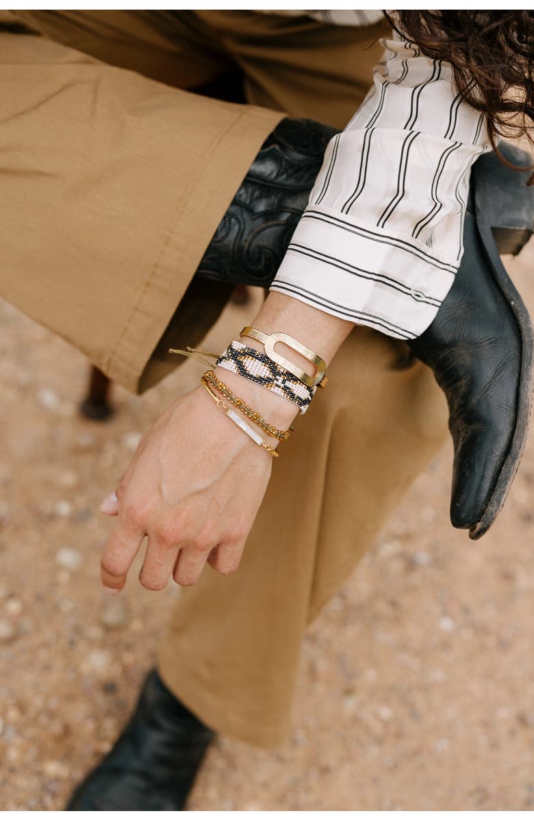 Noonday Collection Serpiente Bracelet Set, Alternate, color, Brown