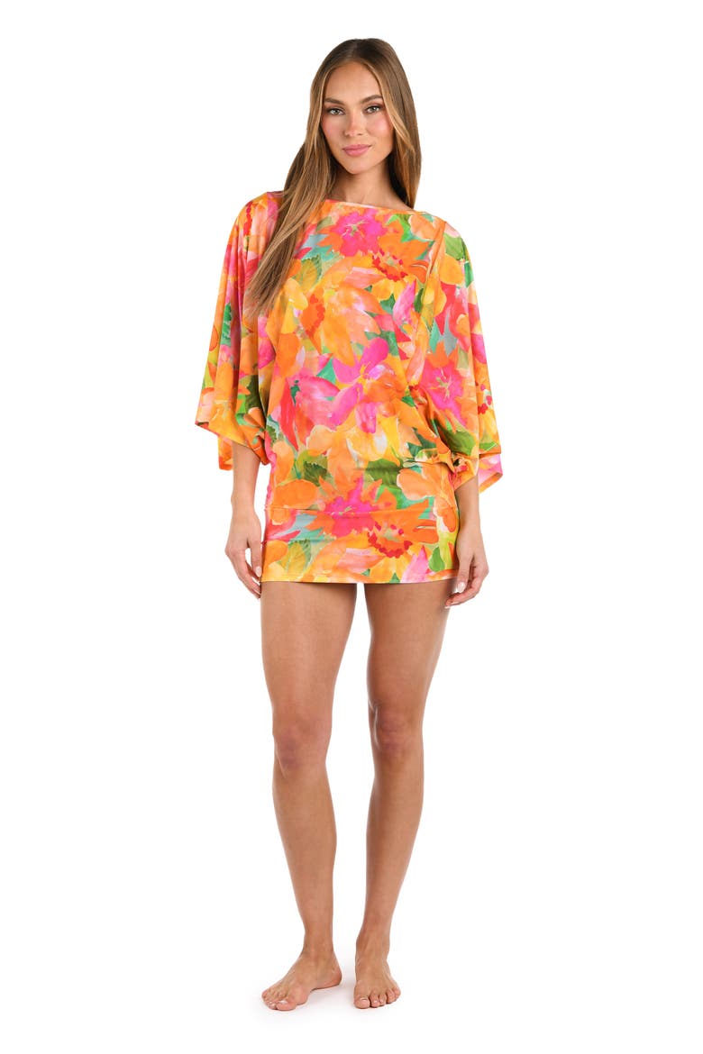 Utopia Cover-Up Minidress, Alternate, color, YELLOW MULTI