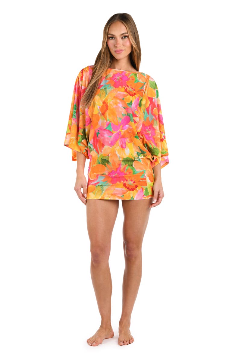 Sunshine 79 Utopia Cover-Up Minidress, Alternate, color, Yellow Multi