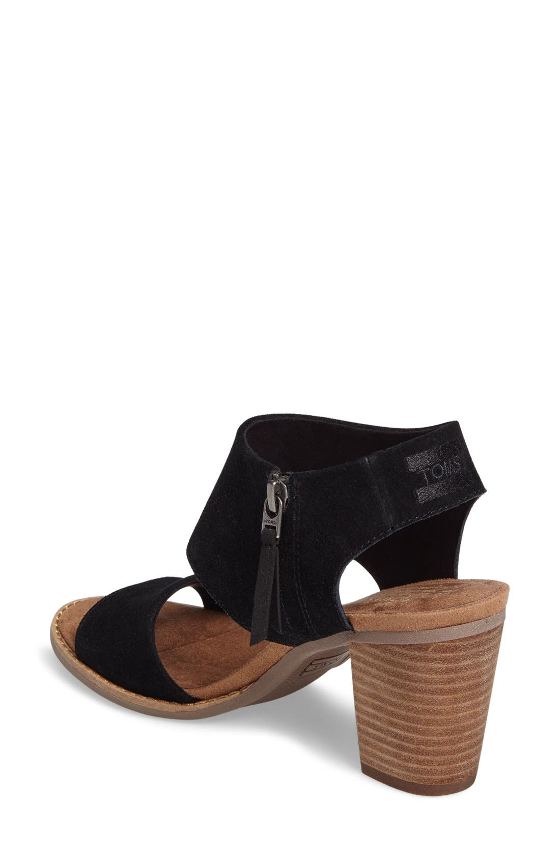 Majorca Sandal, Alternate, color, BLACK