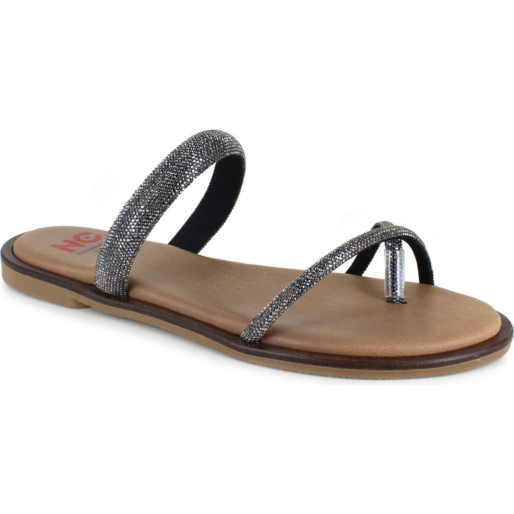 National Comfort Alicante Crystal Slide Sandal in Lead  product
