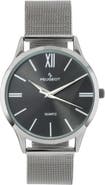 Peugeot Minimalist Clean Dial Steel Mesh Bracelet Watch - 40MM