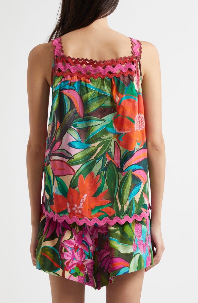 FARM Rio Jardin De Reve Cotton Camisole, Alternate, color,