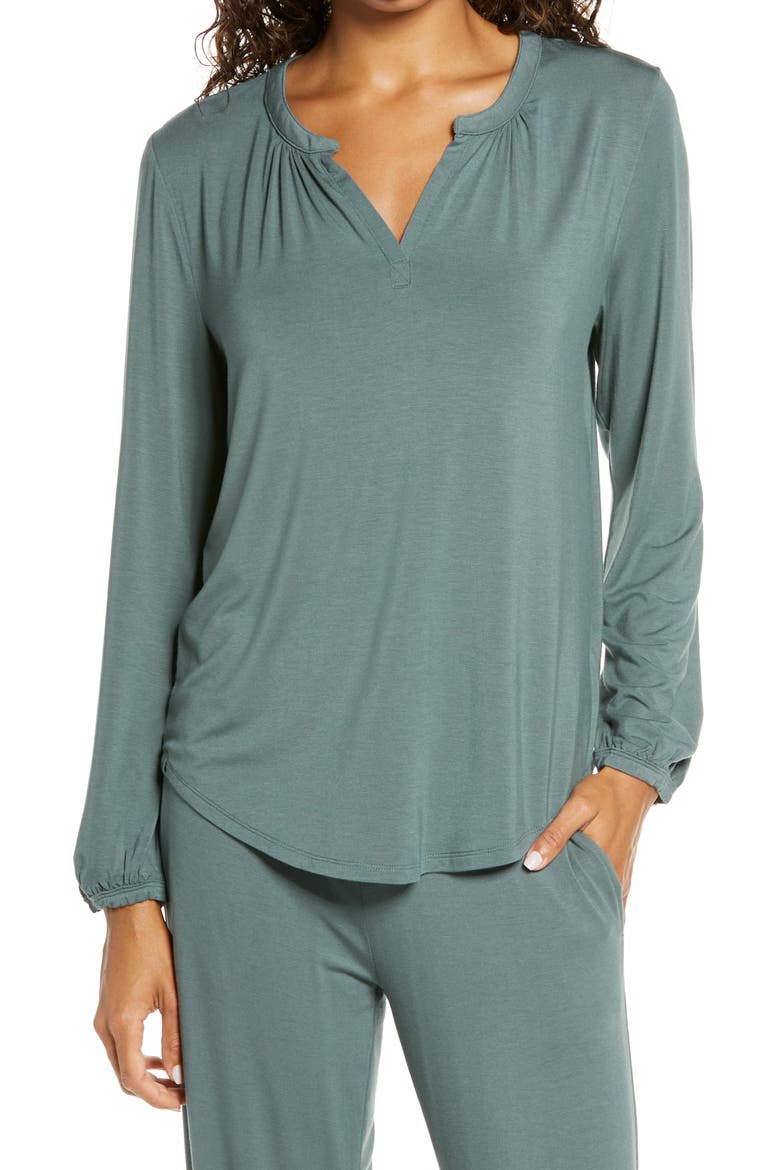 Namaste Two-Piece Lounge Set, Alternate, color, AGAVE GREEN