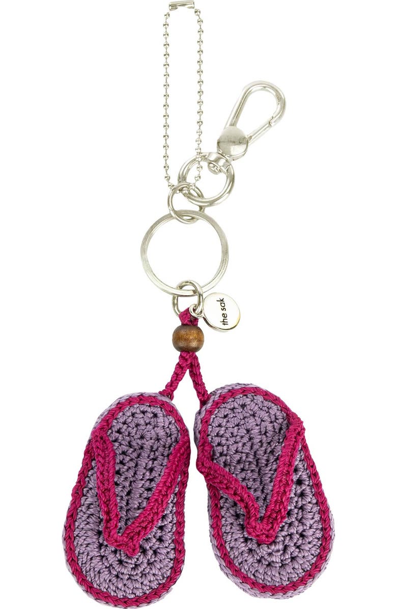 The Sak Yarnicharnz Hand Crochet Dangle - Flip Flop, Main, color,