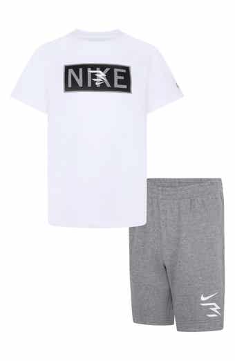 3 Brand Kids' Plate Logo Graphic T-Shirt & Shorts Set
