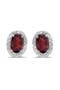  1.10Ct/Garnet/White Gold