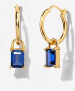 Little Sky Stone Iris Birthstone Hoops