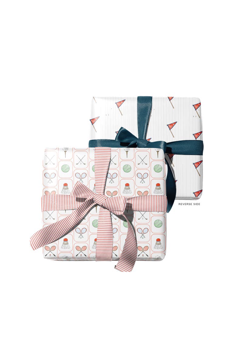 Ramus & Co Eight Sheets Two-Sided "Club Life" Heavyweight Gift Wrap, Alternate, color, Multicolored