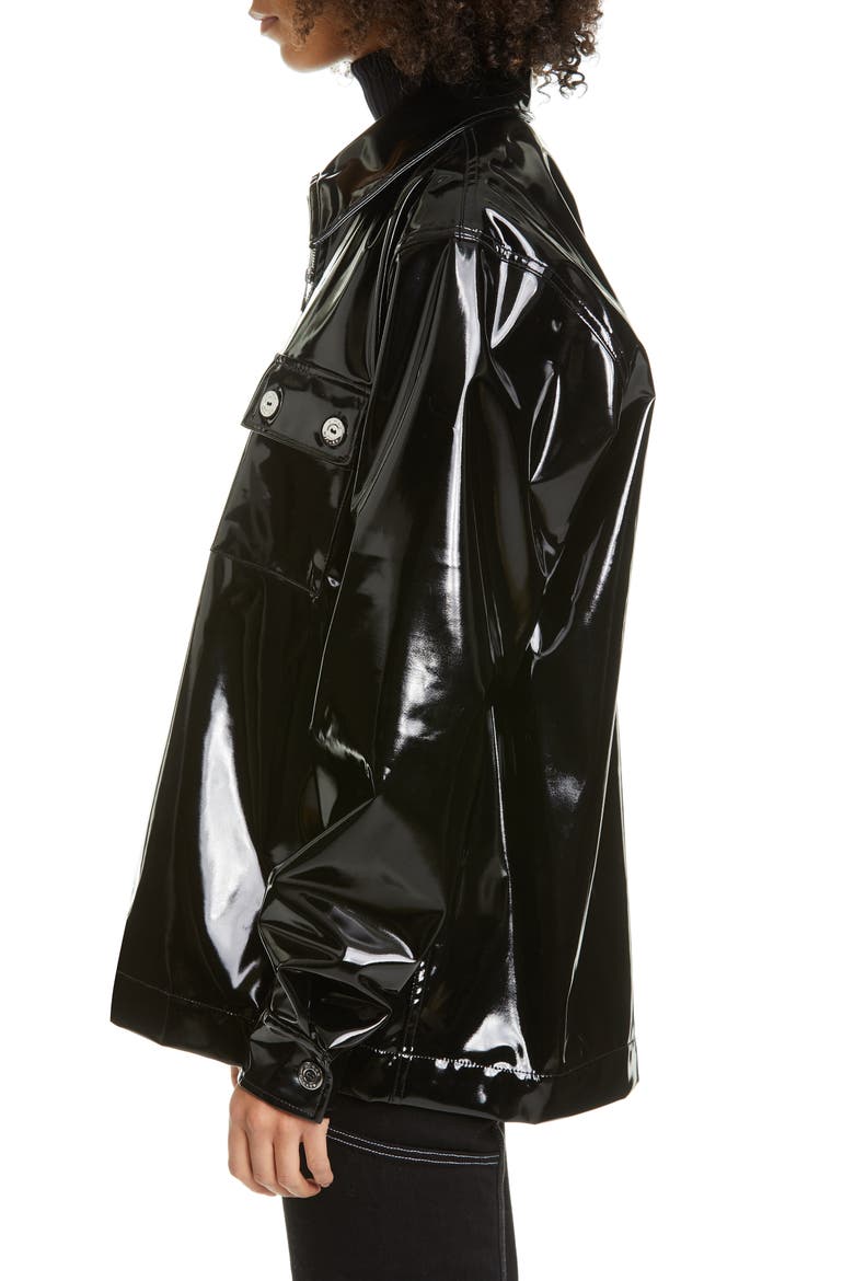 Chagos Oversize Cotton Blend Coat, Alternate, color, BLACK