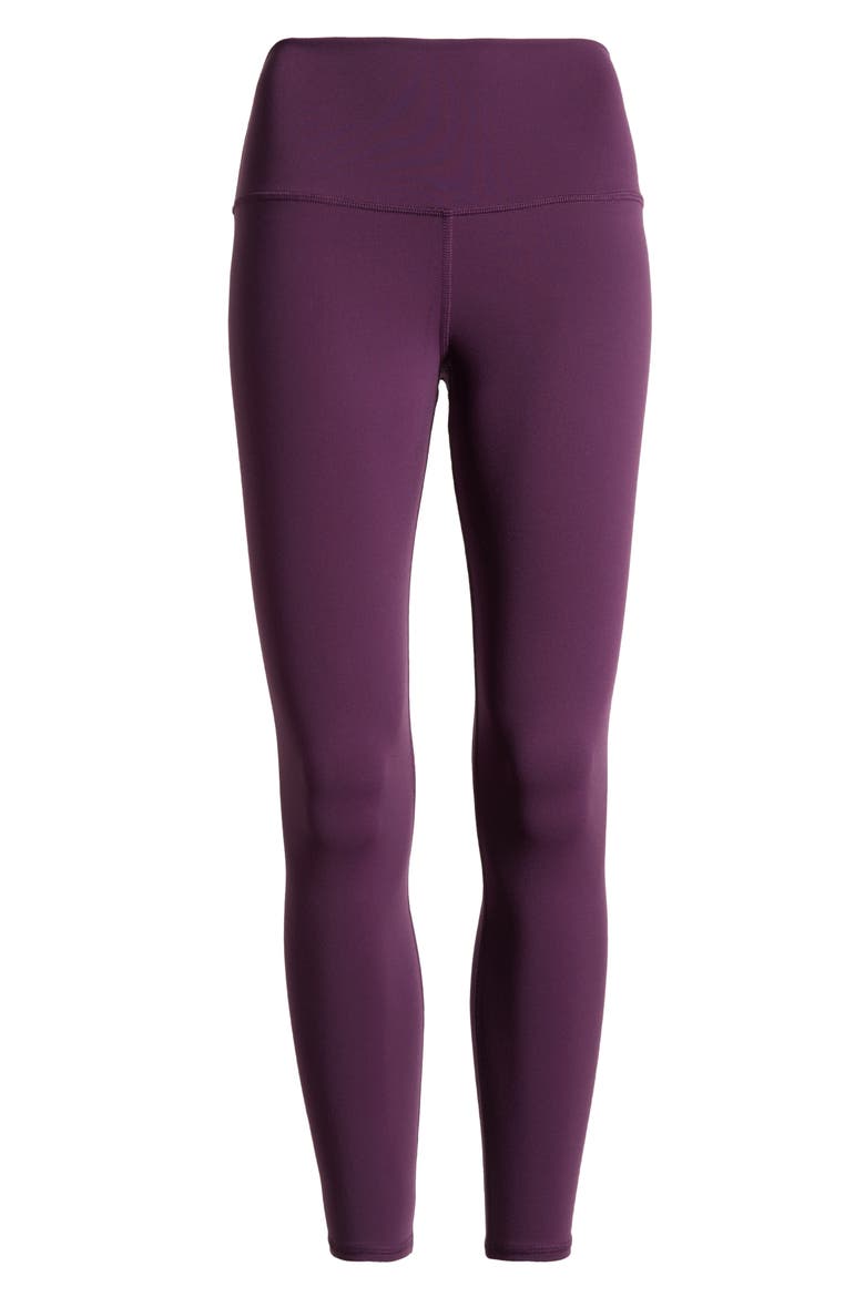 Airbrush High Waist 7/8 Leggings, Alternate, color, DARK PLUM