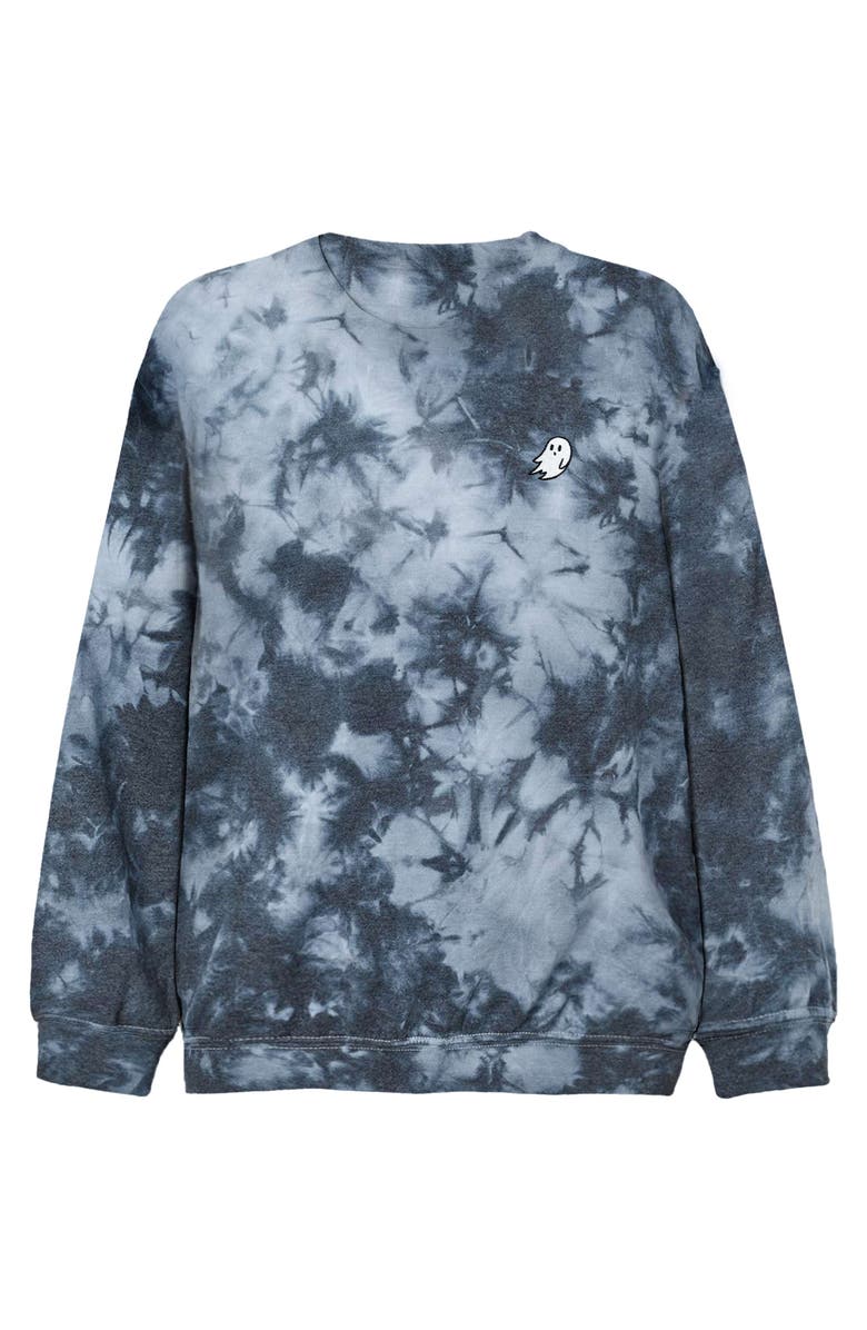 Dalix Ghost Tie Dye Sweatshirt, Main, color, Tie Dye Black