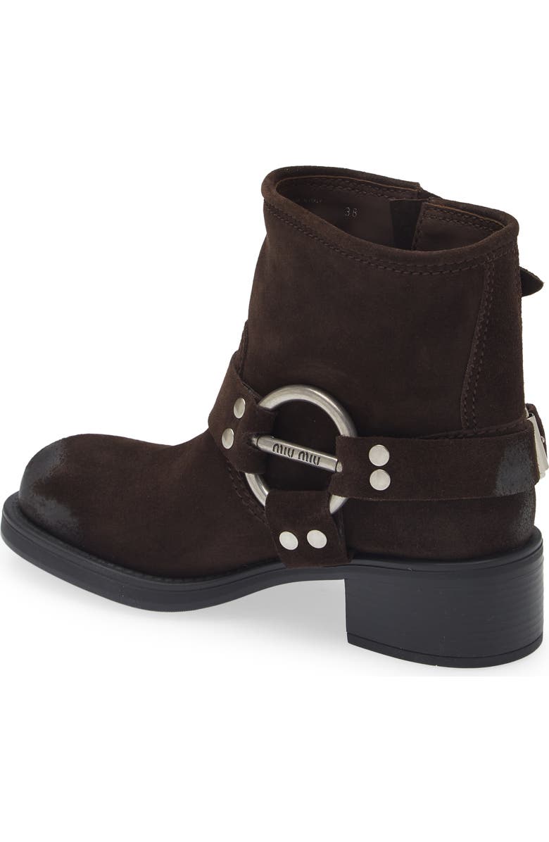 Miu Miu Harness Biker Ankle Boot, Alternate, color,