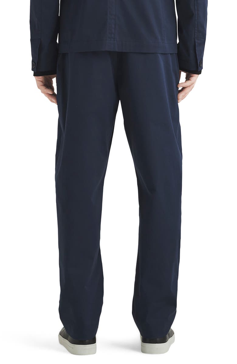 rag & bone Shift Straight Leg Sateen Pants, Alternate, color, Navy