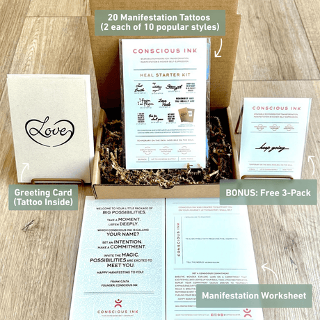 Heal Conscious Ink Starter Kit in Whiate 