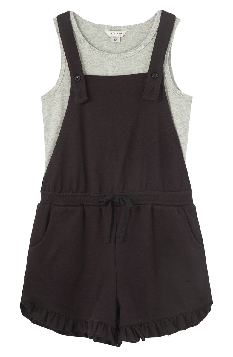 Habitual Girl Kids' Tank & Shortalls Set, Main, color, 