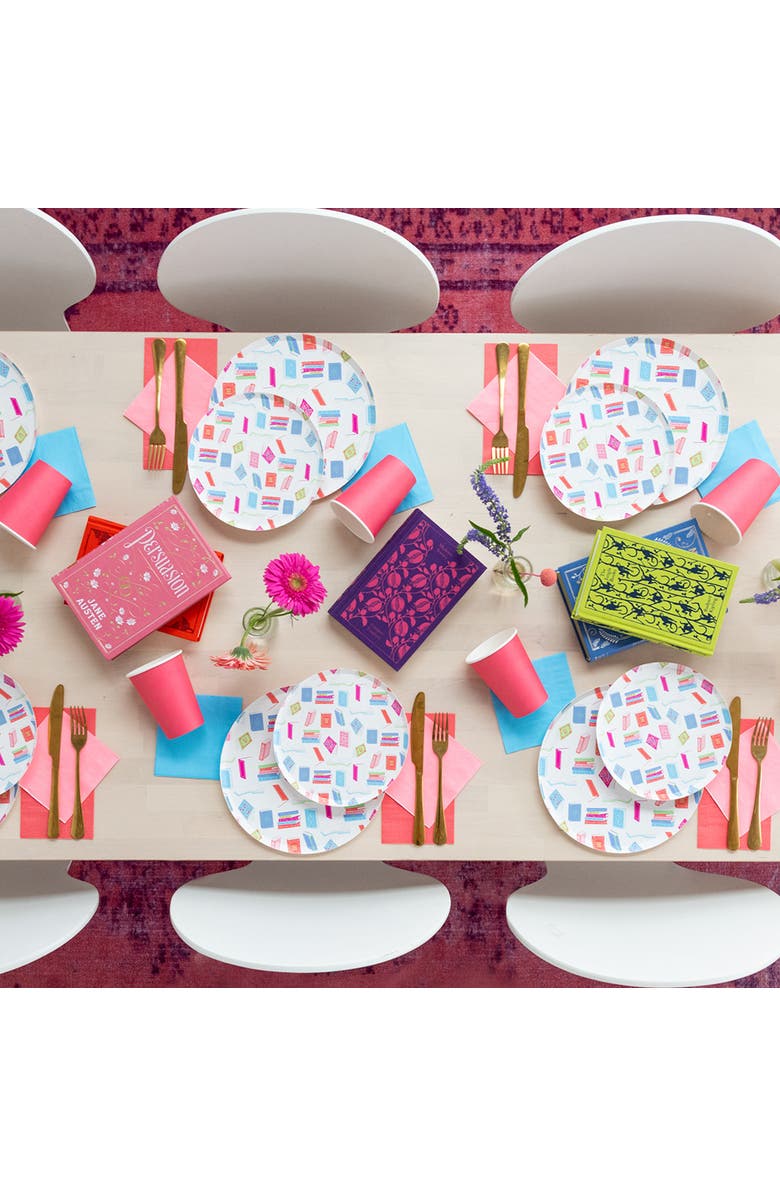 Jollity & Co Book Club Dessert Plates, Alternate, color, Assorted Pre-Pack