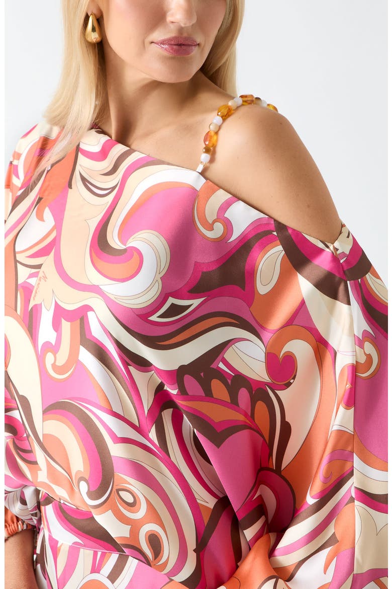 Carmen One-Shoulder Top, Alternate, color, BROWN