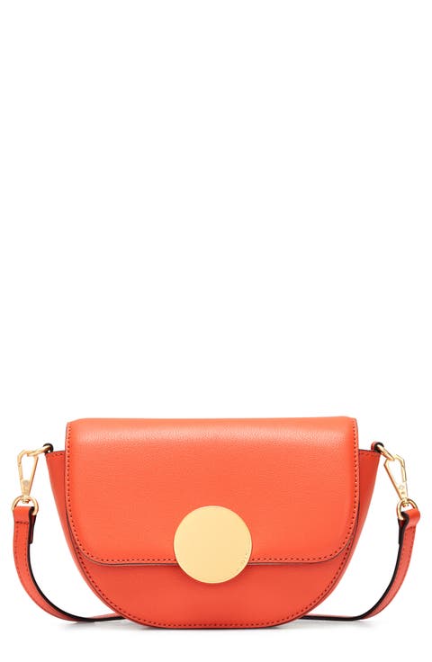 Lottie Leather Saddle Crossbody Bag
