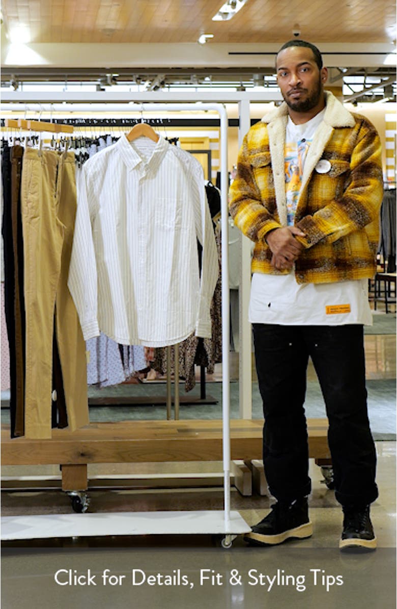 Everyday Slim Fit Stripe Cotton Button-Down Oxford Shirt, sales video thumbnail