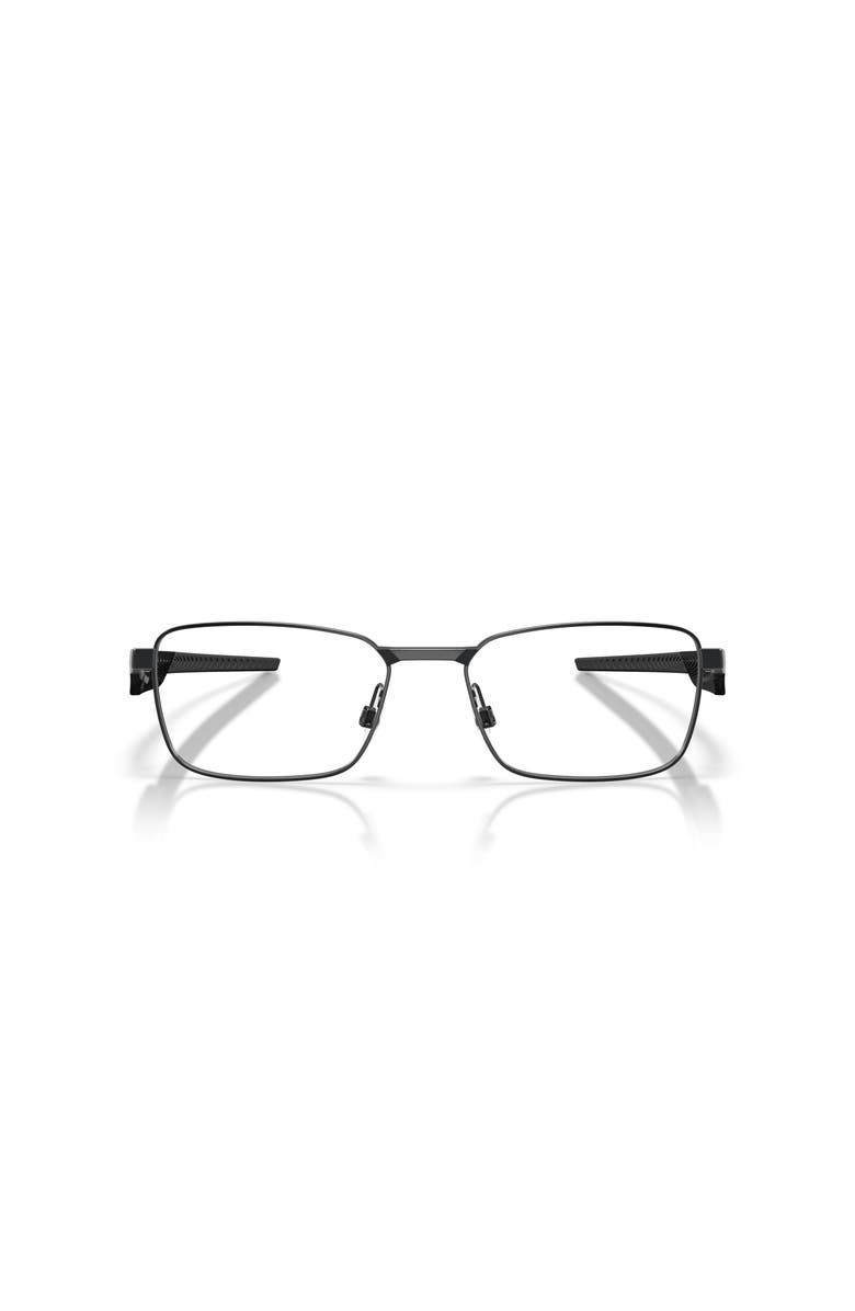 Oakley 56mm Rectangle optical glasses, Alternate, color, Grey