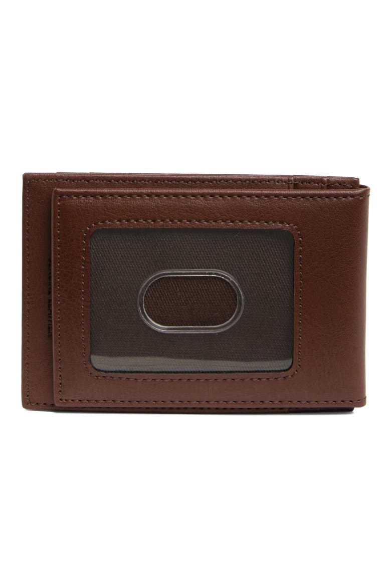Magnetic Front Pocket Wallet, Alternate, color, BROWN