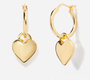 Little Sky Stone Freya Puffed Heart Drop Earrings