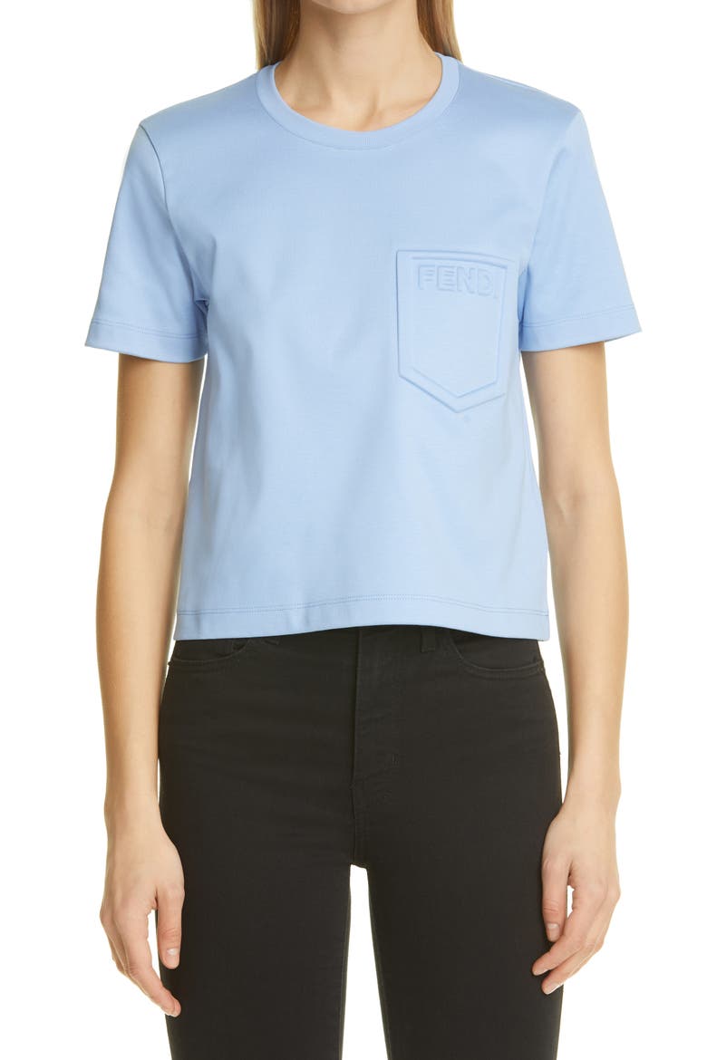 Women's Trompe l'Oeil Logo Jersey T-Shirt, Main, color, SAGITTARIUS