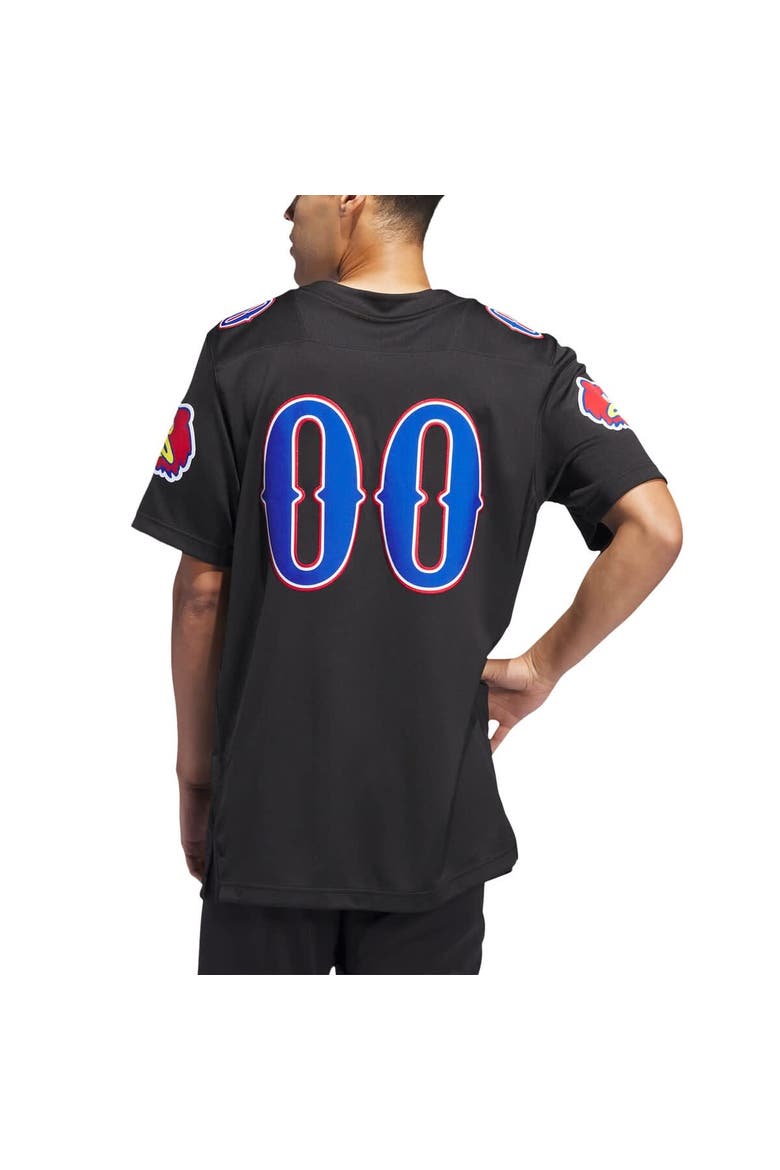 Men's adidas #00 Black Kansas Jayhawks Alternate Premier Jersey, Alternate, color, Black