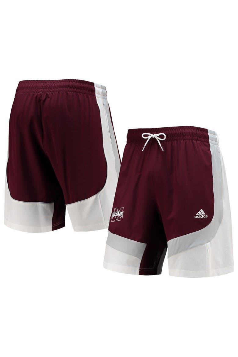Men's adidas Maroon Mississippi State Bulldogs Swingman Basketball AEROREADY Shorts, Main, color, Maroon