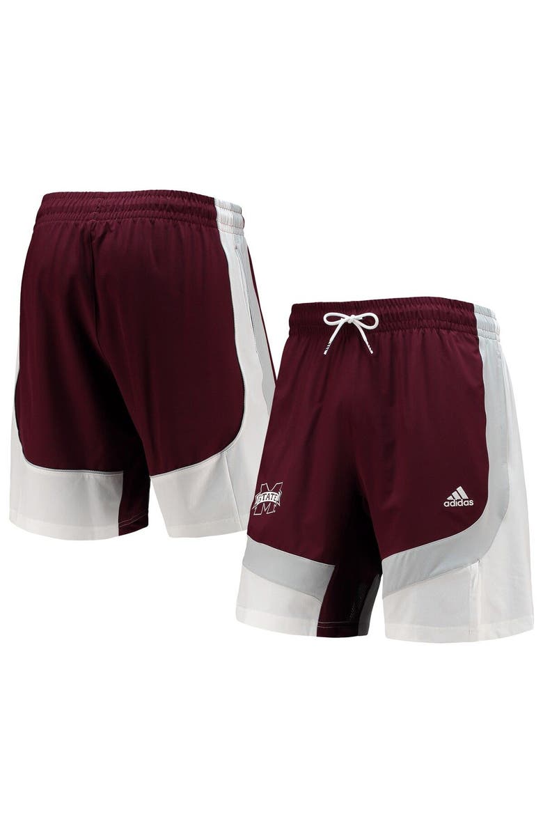 adidas Men's adidas Maroon Mississippi State Bulldogs Swingman Basketball AEROREADY Shorts, Main, color, Maroon