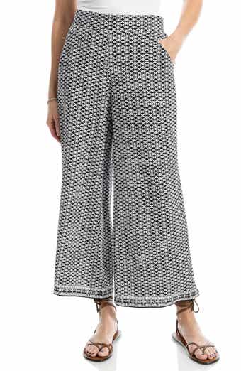 MAX STUDIO Crop Wide Leg Crepe Pants