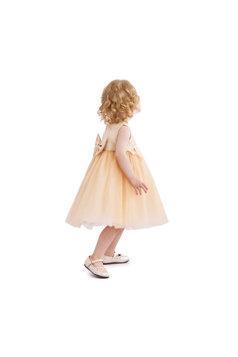 Ribbon Bloom Gown, Alternate, color, Champagne