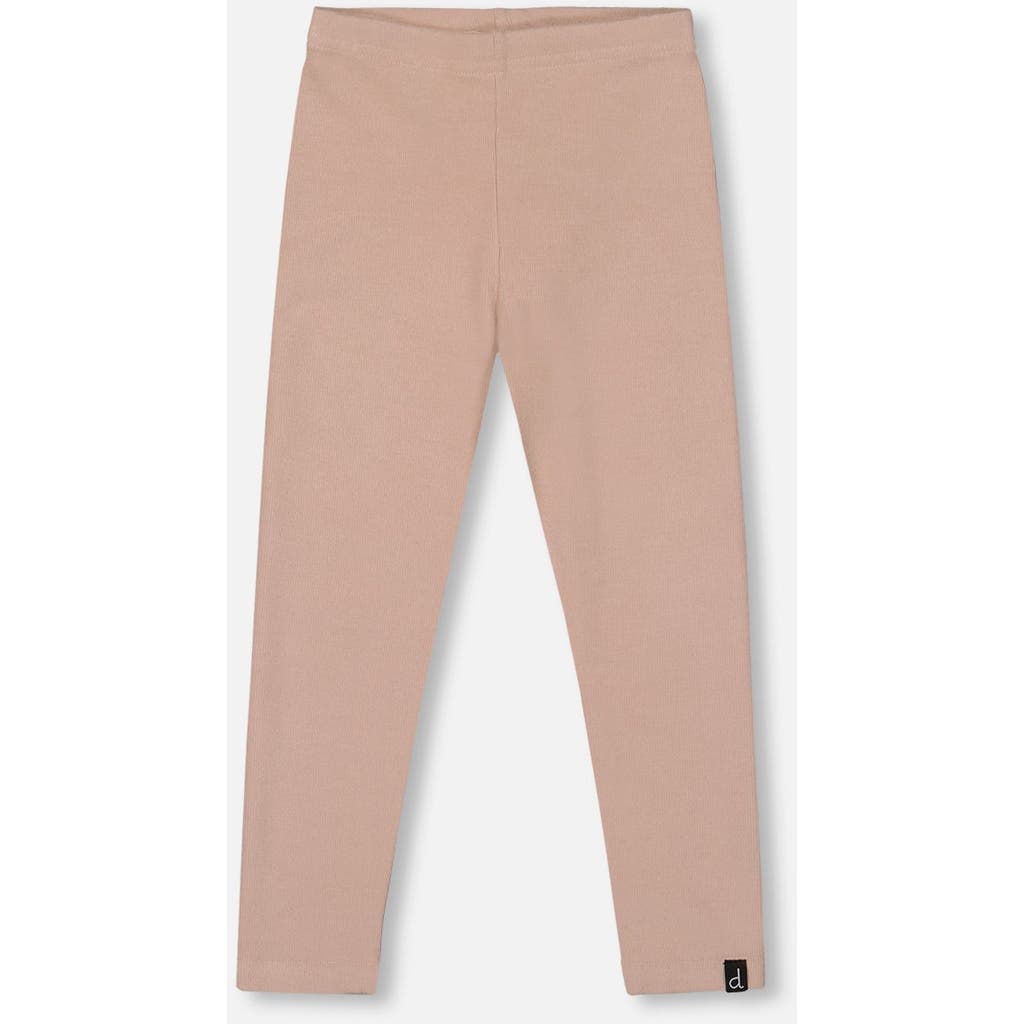 Deux Par Deux Super Soft Ribbed Leggings In Pink