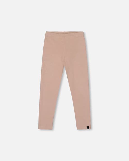 Deux Par Deux Super Soft Ribbed Leggings In Nude
