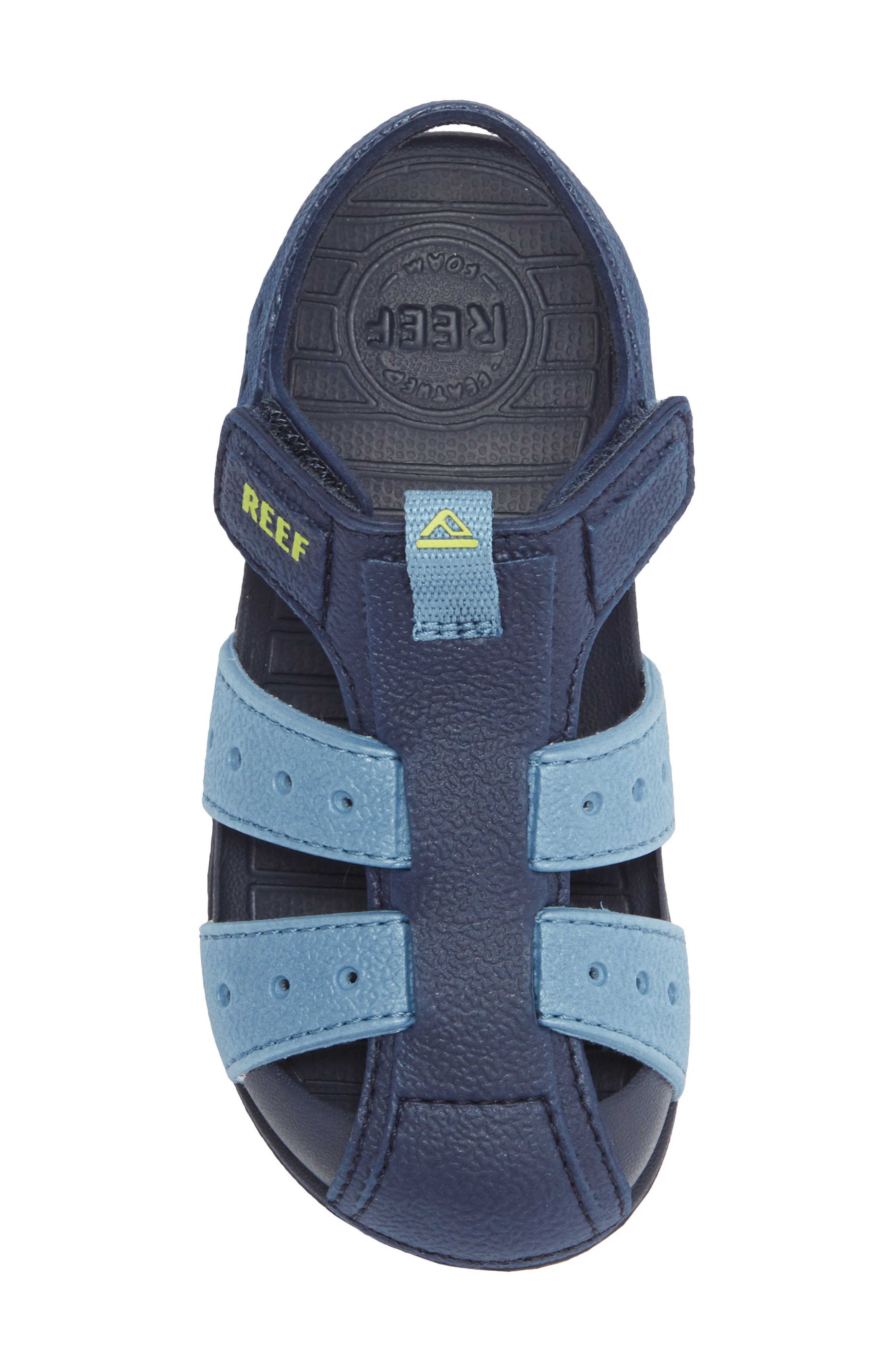 Reef Kids' Little Water Beachy Waterproof Sandal, Alternate, color, Grey/ Ocean/ Lime