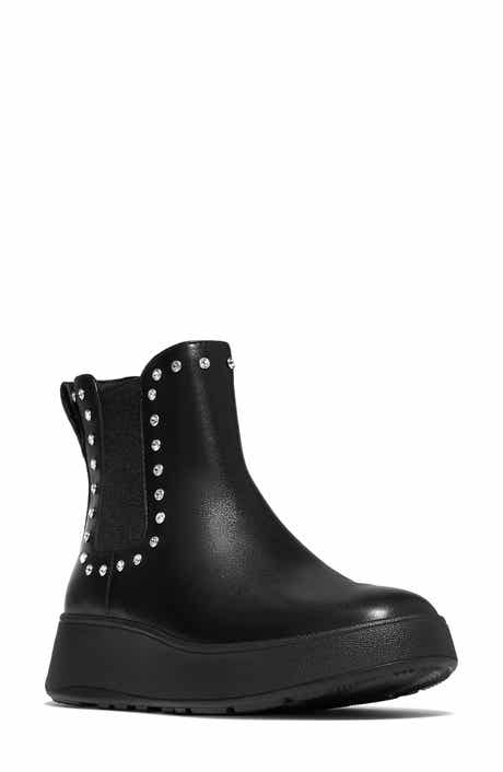 F-Mode Leather Chelsea Boot