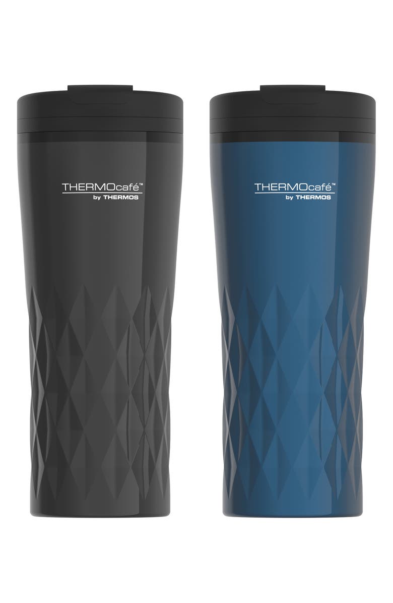 THERMOS Assorted 2-Pack THERMOcafé<sup>™</sup> 14-Ounce Air Stainless Steel Tumblers, Main, color,