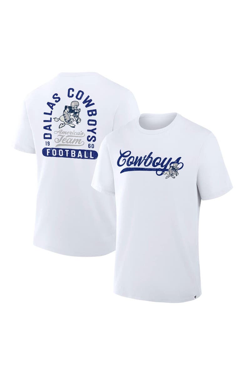 FANATICS Men's Fanatics White Dallas Cowboys Fluid Motion Legacy T-Shirt, Main, color,
