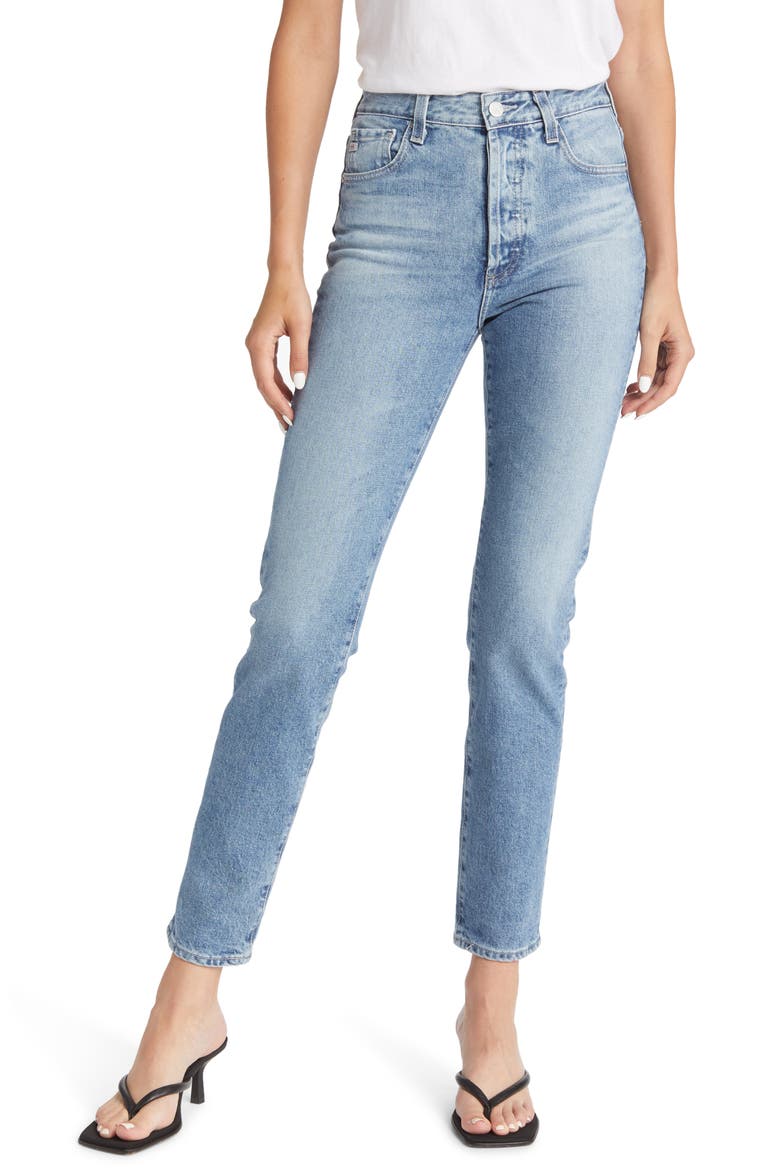 Alexxis High Waist Slim Fit Jeans, Main, color, SUNDANCE
