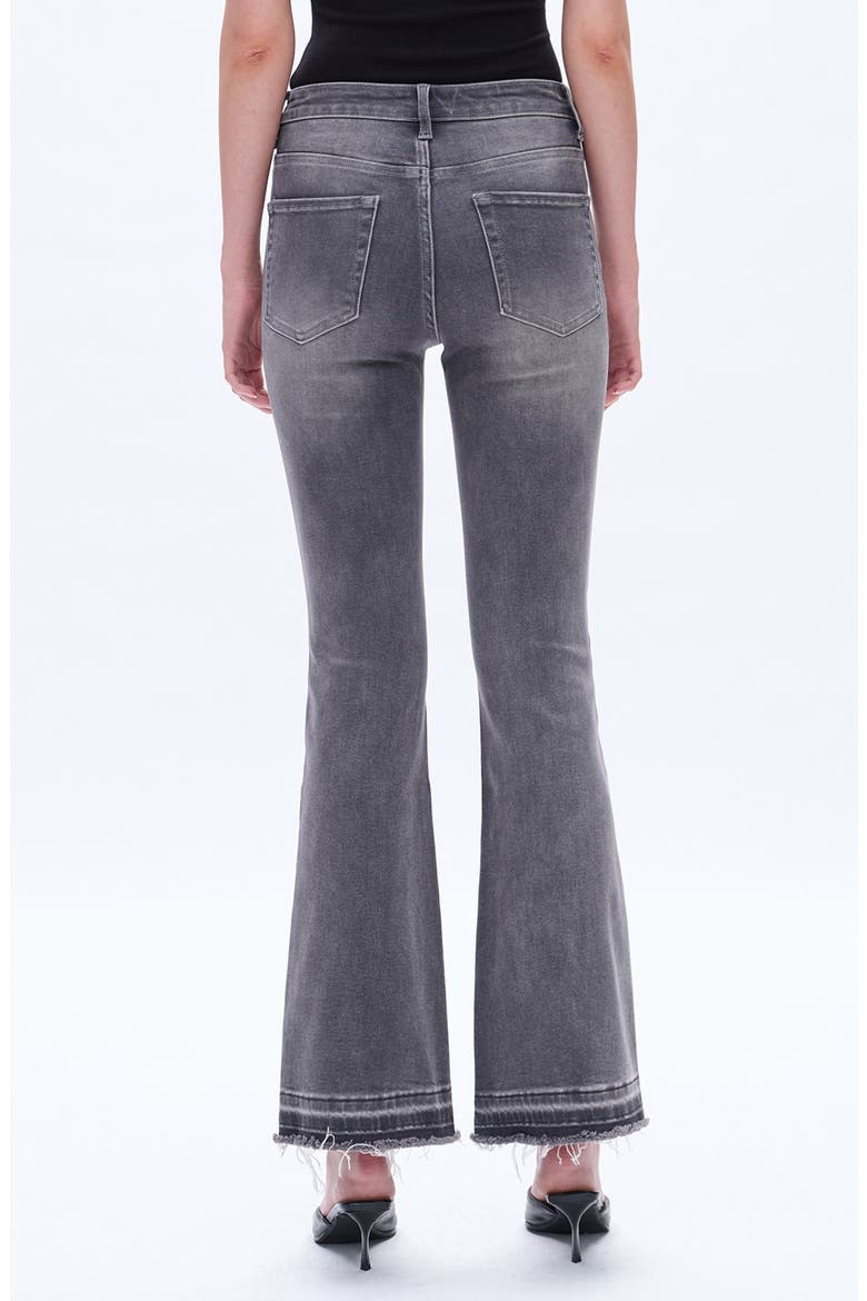 Release Hem Mid Rise Flare Jeans, Alternate, color, GRAY