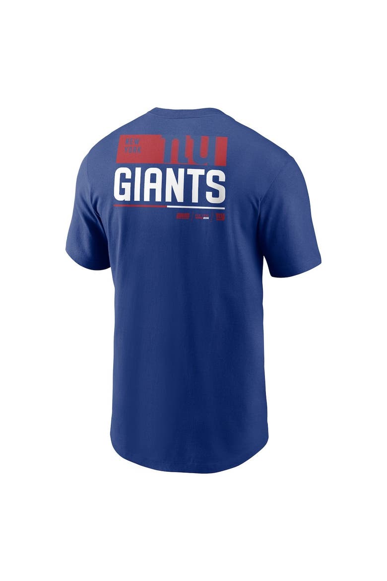 Men's Nike Royal New York Giants Team Incline T-Shirt, Alternate, color, Royal