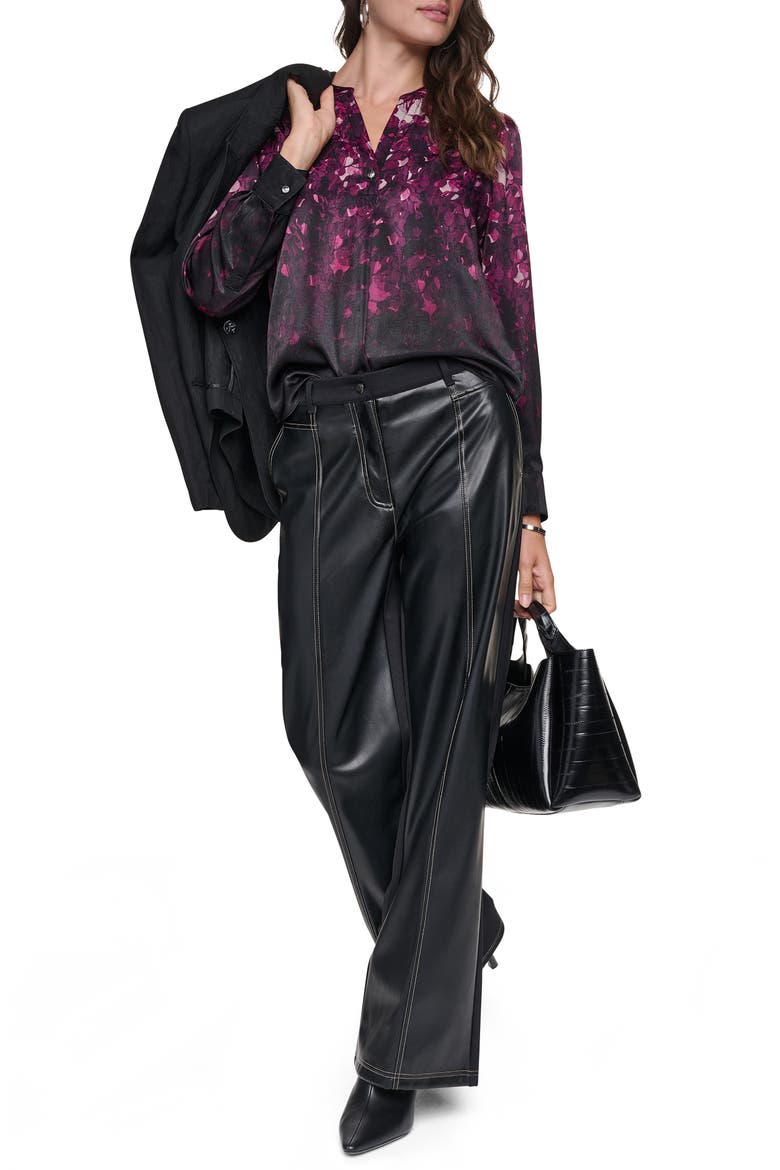 Pleated Long Sleeve Top, Alternate, color, PAILLETTE
