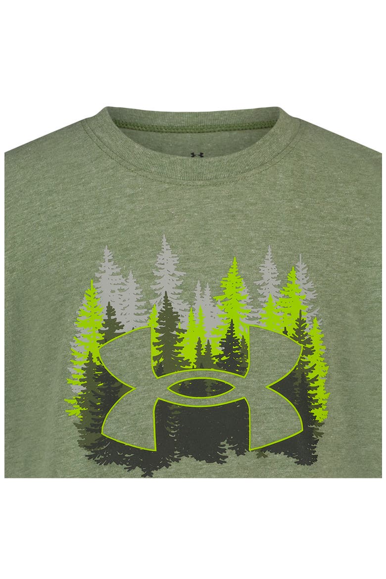 Kids' UA Pineviw Graphic T-Shirt, Alternate, color, WARM OLIVE