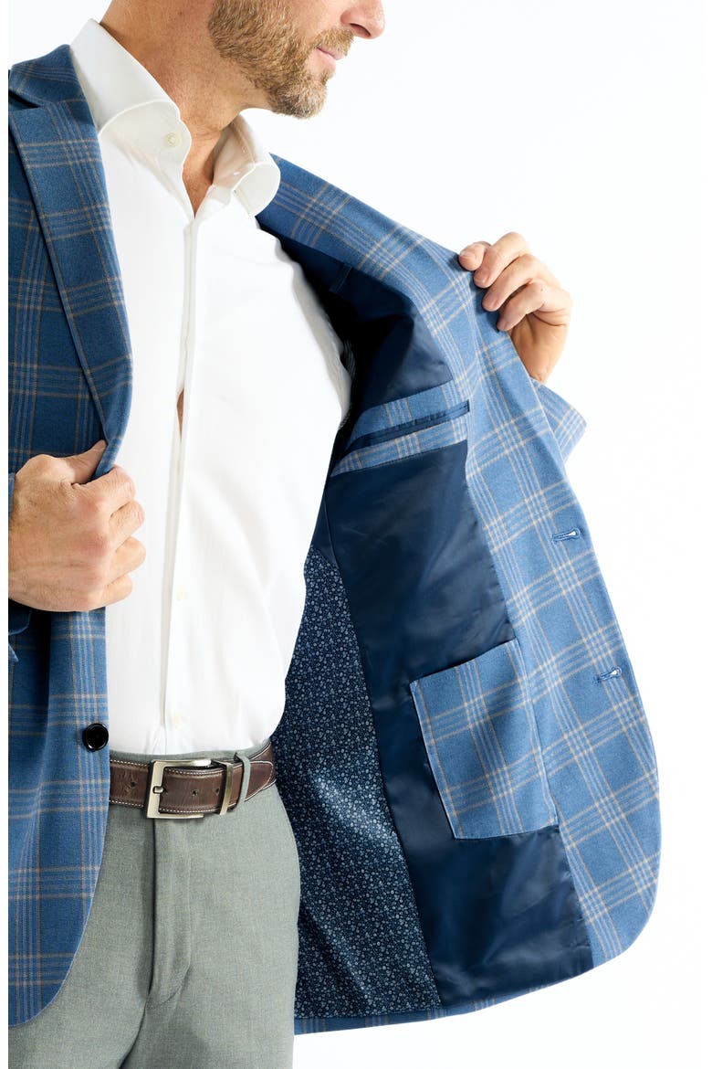 Mayfair Blue Plaid Sport Coat, Alternate, color, BLUE