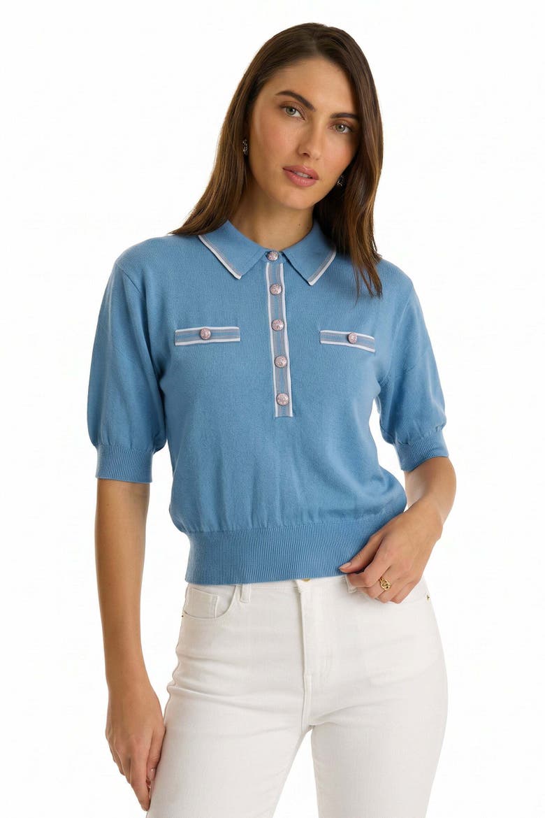Bobbi Polo Shirt, Main, color, Serene Blue