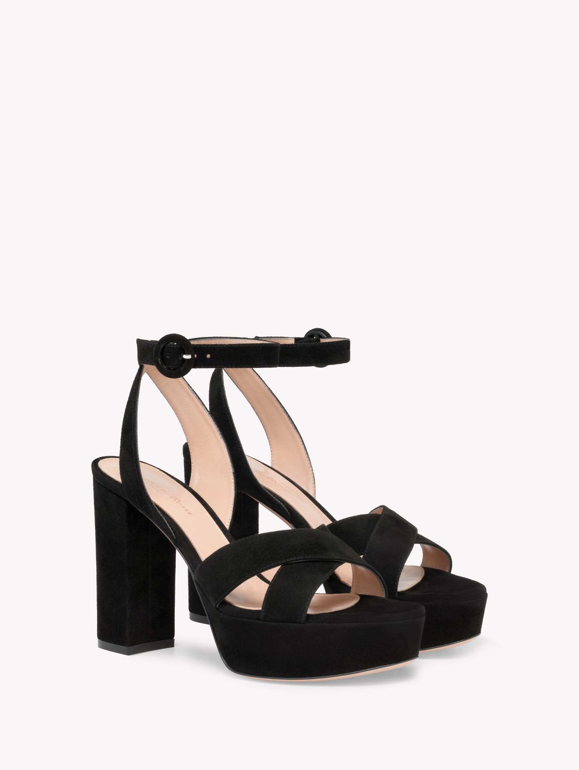 Gianvito Rossi Sabrina Sandals, Alternate, color, Black