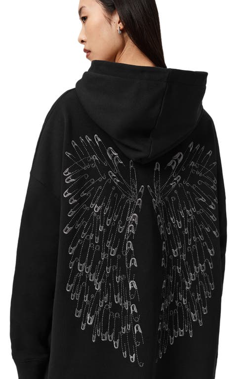 Allsaints Pins Ettienne Hoodie In Black